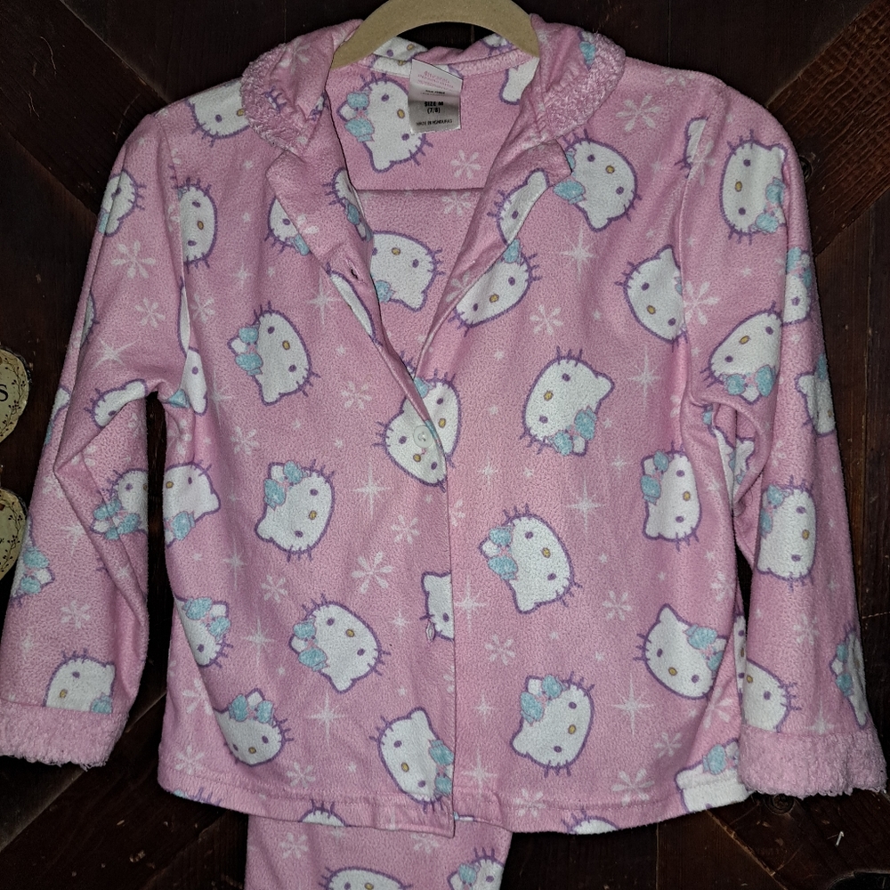 Hello Kitty Sanrio girls Vintage pajamas size 7/8😺💓